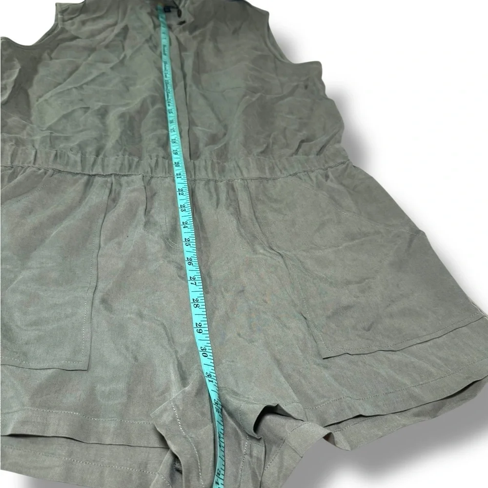 ATM Anthony Thomas Melillo Army Green Utility shorts‎ romper Size L EUC